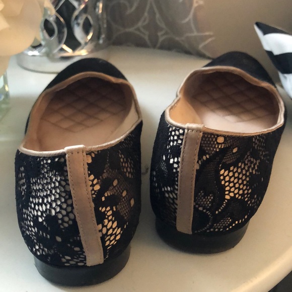 Black nude lace loafer - Picture 3 of 5